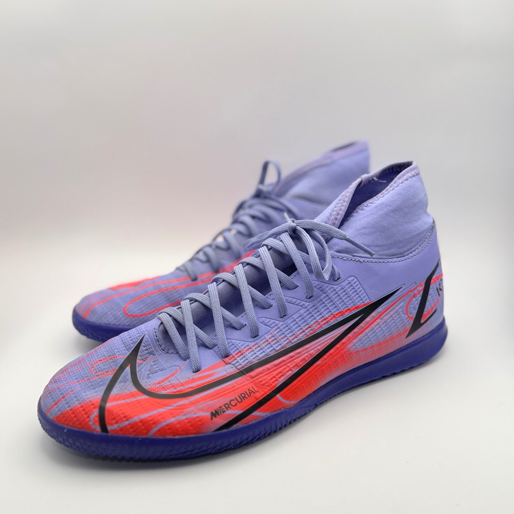 Nike Mercurial Superfly 8 Academy IC Indoor Soccer Shoes Purple US 9